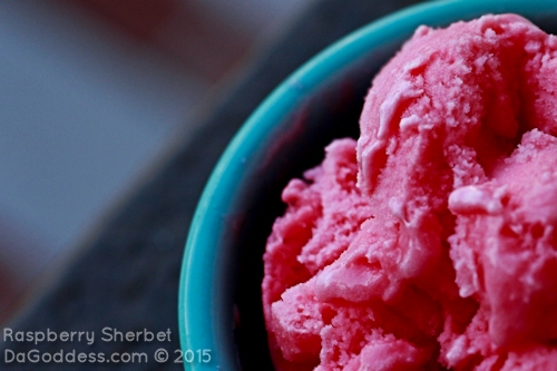 More Raspberry Sherbet - Macro food photography